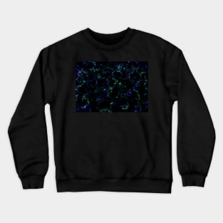 Blue and green nebula Crewneck Sweatshirt